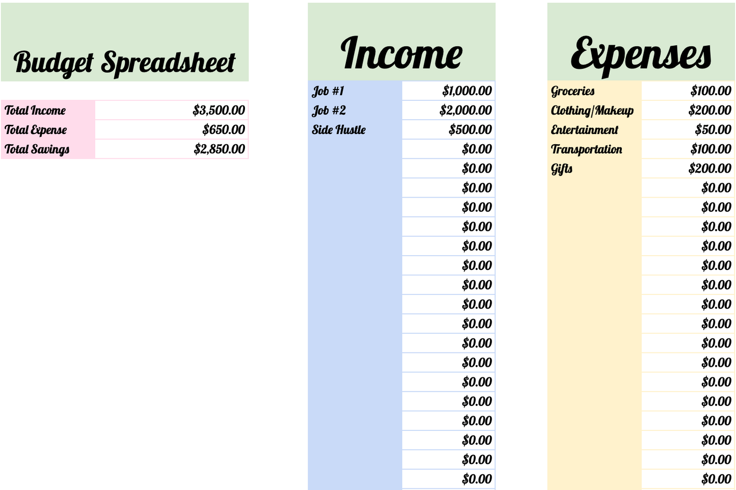 Fully Automated Budgeting Planner – Track Income, Expenses & Savings with Ease! 💸